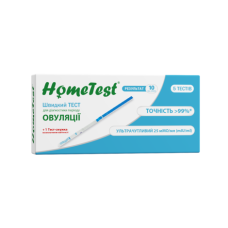 Тест для определения овуляции HomeTest №5+1 тест-полоска на беременность в подарок