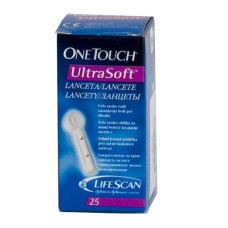 Ланцеты стерильные OneTouch UltraSoft (ВанТач УльтраСофт) 25 шт (7613427000435)