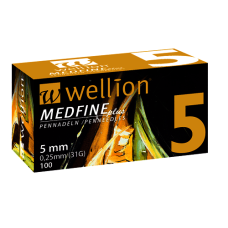 Універсальні голки Wellion Medfine plus для інсулінових шприц-ручок 5мм (31G x 0,25 мм) 100шт