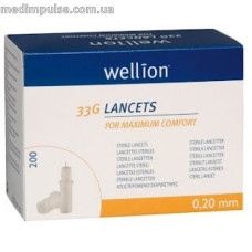 Ланцеты Wellion Calla 33G, 200 шт.