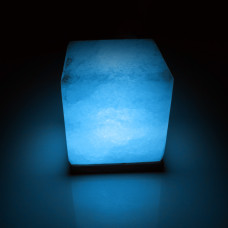 Соляна лампа SALTKEY CUBE Blue (Куб) GIGANT 10-11 кг