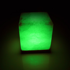 Соляна лампа SALTKEY CUBE Green (Куб) GIGANT 10-11 кг