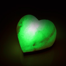 Соляна лампа SALTKEY LOVE Green (Серце) 6 кг