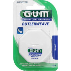 Зубна нитка GUM ButlerWeave WAXED, вощена, 55 м