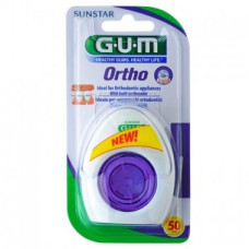 Зубна нитка Gum Ortho, ортодонтична, 50 шт