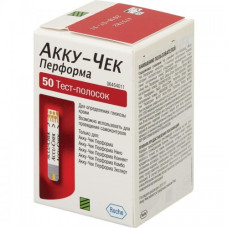 Тест-полоски Accu-Chek Performa 50 шт. для определ. глюкозы в крови глюкометром акку чек перформа (4015630981991)